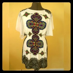 Boho Butterfly Sleeve Dress